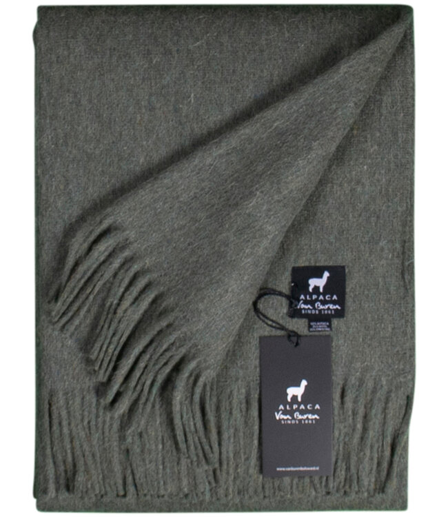 Van Buren sinds 1861 Alpaca Plaid | Donkergroen | 200x150 cm