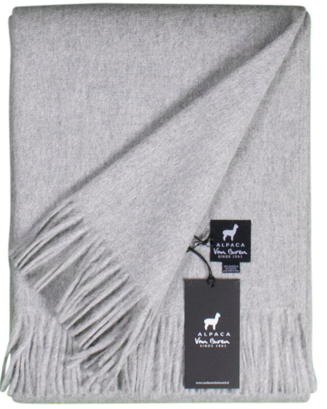 Van Buren sinds 1861 Alpaca Plaid | Lichtgrijs | 200x150cm