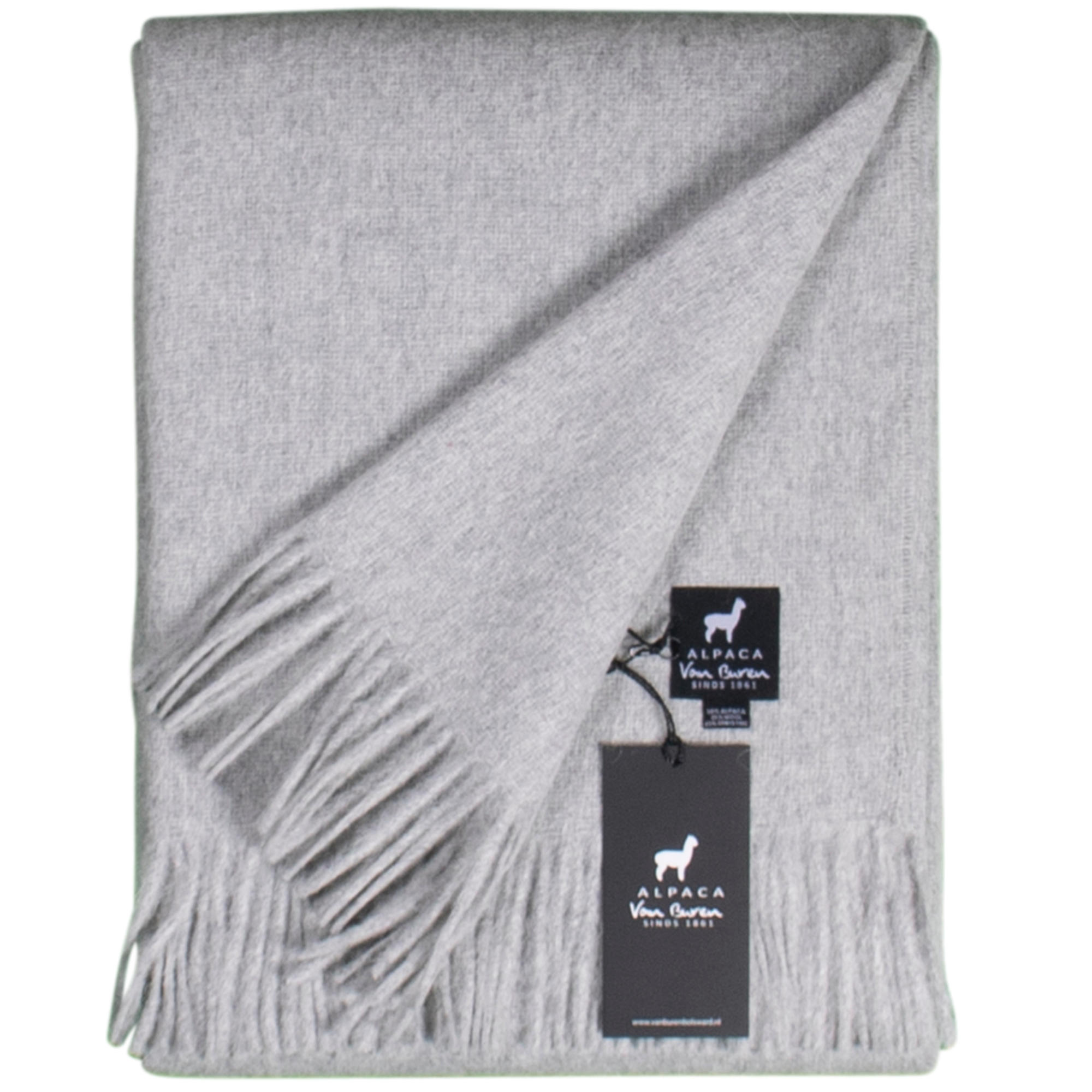 Van Buren sinds 1861 Alpaca Plaid | Lichtgrijs | 200x150cm