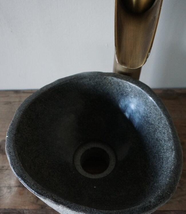 Rene Houtman Kleine Stenen Waskom + Spoelgat | H13 x B22 x D22 cm