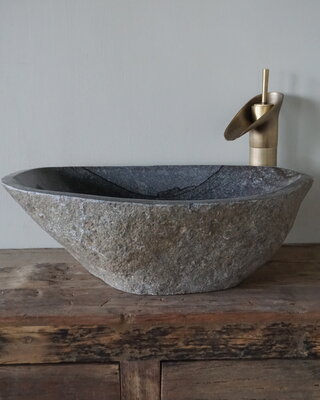 Rene Houtman Grote Waskom Rivierkom + Spoelgat | H15 x B48 x D31 cm