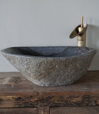 Rene Houtman Grote Waskom Rivierkom + Spoelgat | H15 x B48 x D31 cm