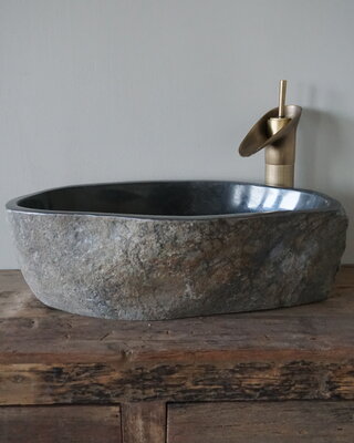 Rene Houtman Grote Waskom Rivierkom + Spoelgat | H15 x B48 x D32 cm