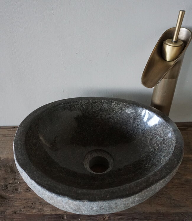 Rene Houtman Medium Waskom Rivierkom + Spoelgat | H12 x B32 x D26 cm