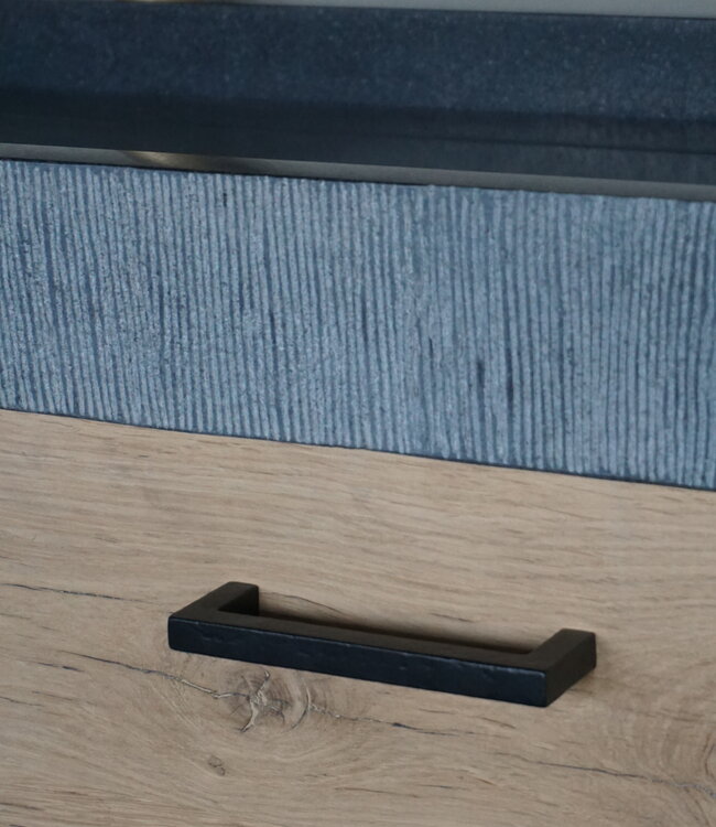 Rene Houtman Badkamermeubel Rowin | Geschaafd Oud Eiken | Maatwerk