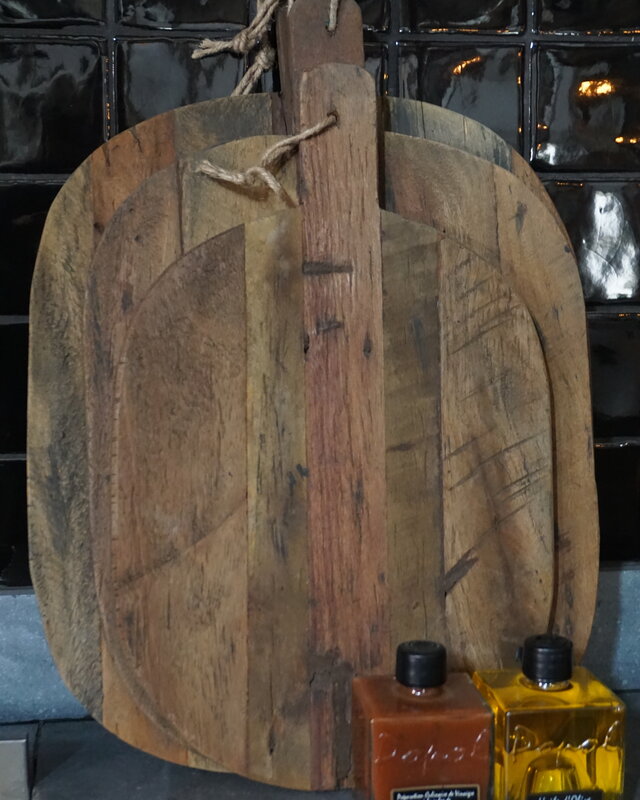 Rene Houtman Broodplanken Set Van 3 | Bruin | Leren Hengsel