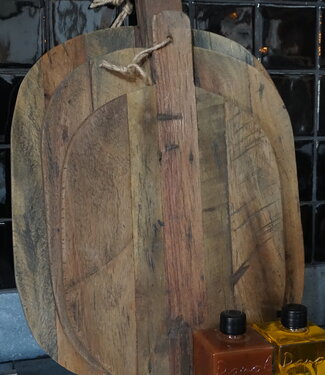 Rene Houtman Broodplanken Set Van 3 | Bruin | Leren Hengsel