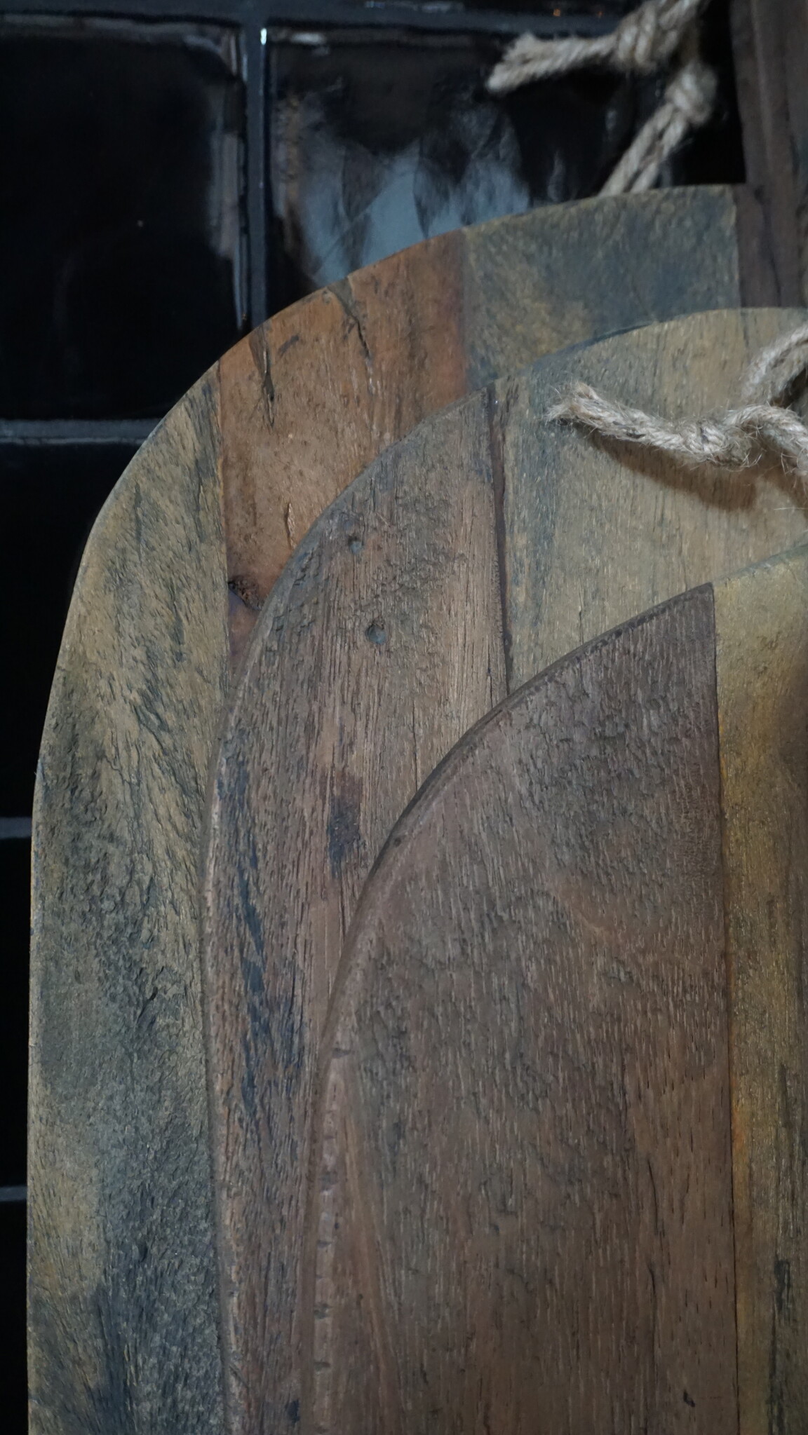 Rene Houtman Broodplanken Set Van 3 | Bruin | Leren Hengsel
