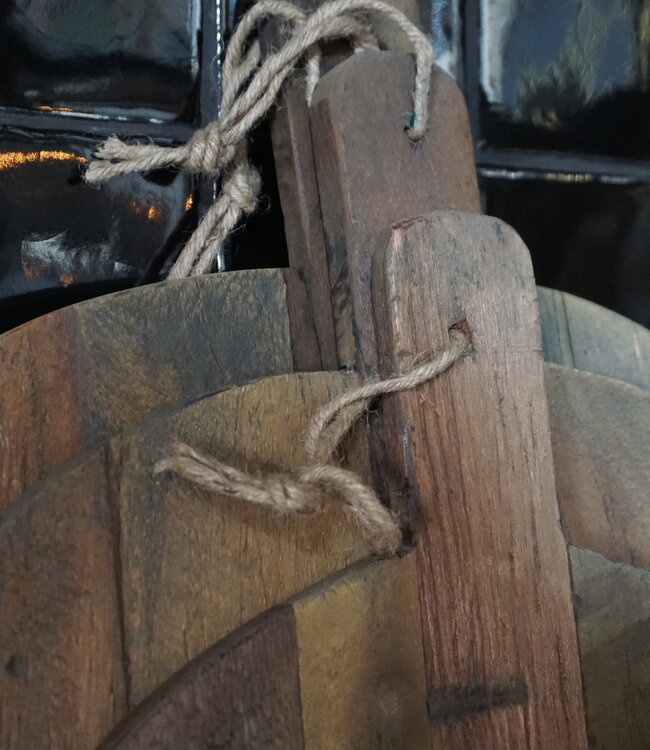 Rene Houtman Broodplanken Set Van 3 | Bruin | Leren Hengsel