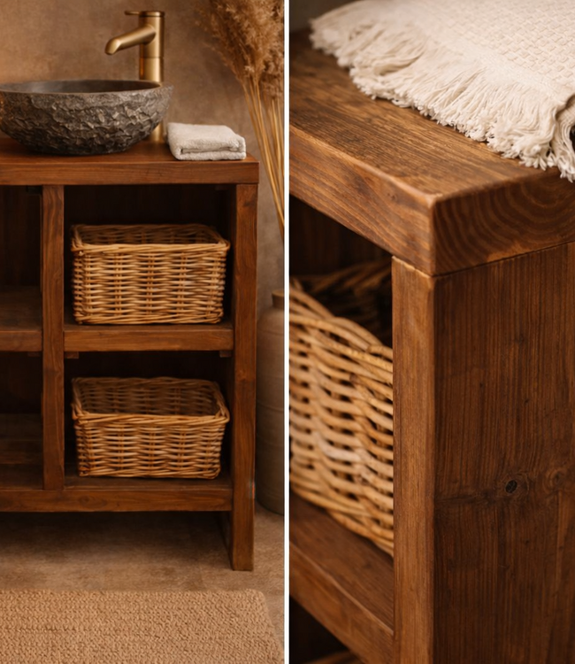 Rene Houtman Daphie Badkamermeubel Wagondelen L80xH90xD37 cm