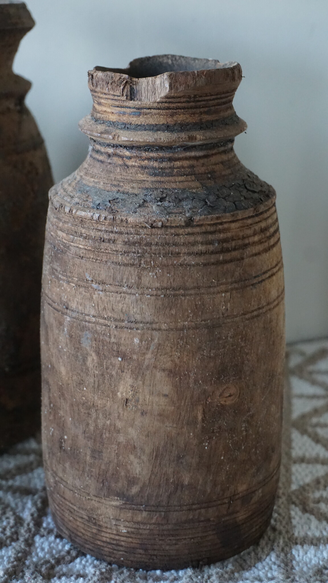 Aura Peeperkorn Pottenset Van 4 | Houten Nepalese Potten