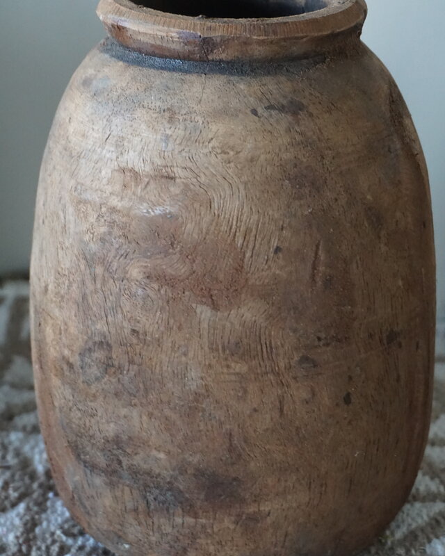 Aura Peeperkorn Pottenset Van 4 | Houten Nepalese Potten