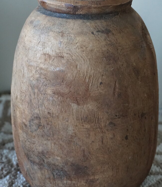 Aura Peeperkorn Pottenset Van 4 | Houten Nepalese Potten