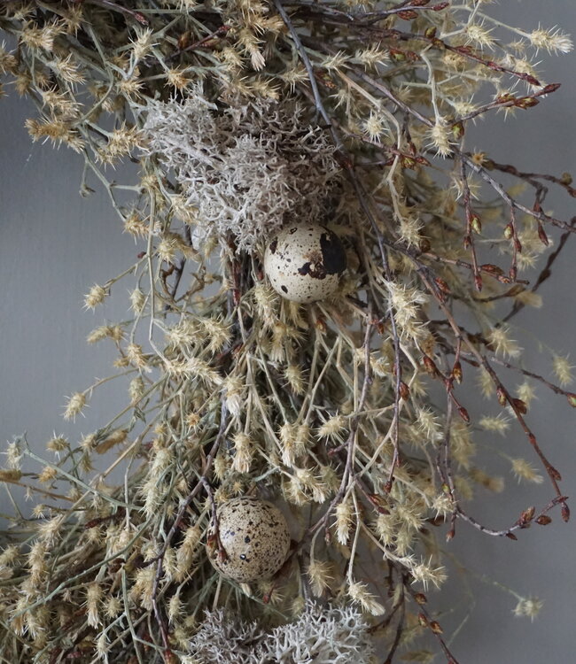 Rene Houtman Krans Bodhi | Groen | D35 cm