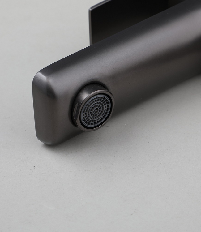 Rene Houtman Moderne Wastafelkraan | Mengkraan | Gun Metal