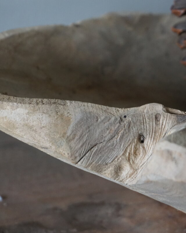 Rene Houtman Schaal | Teakhouten Boot | H10 x B71 x D22 cm