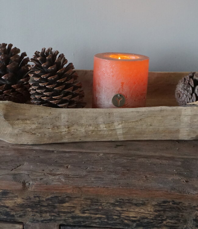 Rene Houtman Schaal | Teakhouten Boot | H10 x B71 x D22 cm