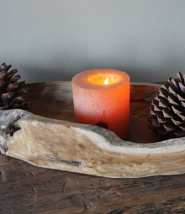 Rene Houtman Schaal | Teakhouten Boot | H10 x B70 x D22 cm