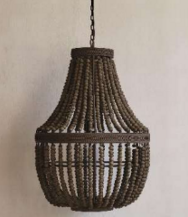 Rene Houtman Kralen Hanglamp Rustica Bruin H70 x B43 Cm