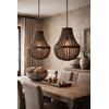 Kralen Hanglamp Rustica Bruin H70 x B43 Cm