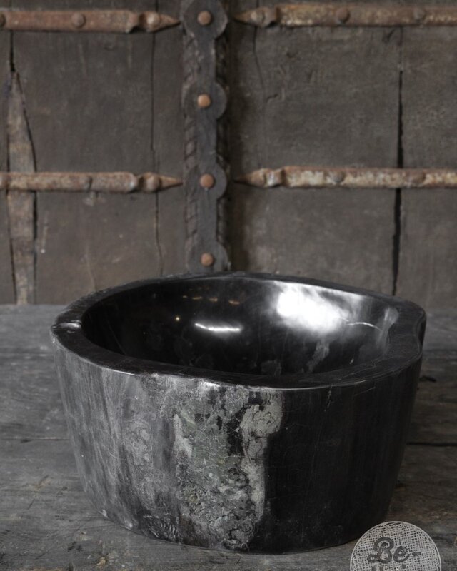Be-Uniq Schaal | Versteend Hout | Indonesie | H15 x B36 x D34 cm
