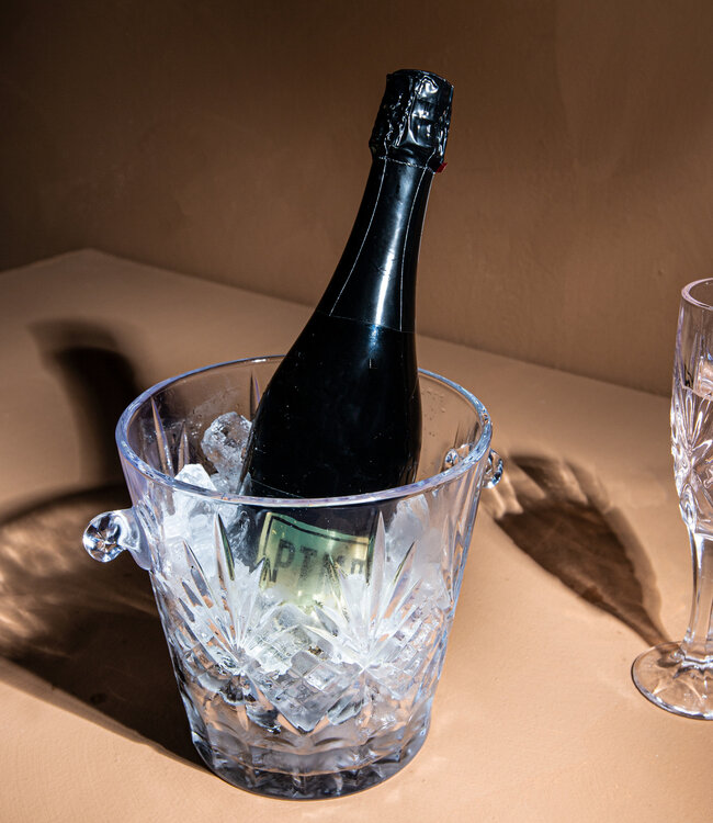 PTMD Kristallen glazen ronde ijs emmer