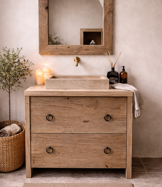 Rene Houtman Willie Badkamermeubel Oud Geschaafd Eikenhout