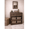 Landelijk Badkamermeubel Oud Hout 80 cm