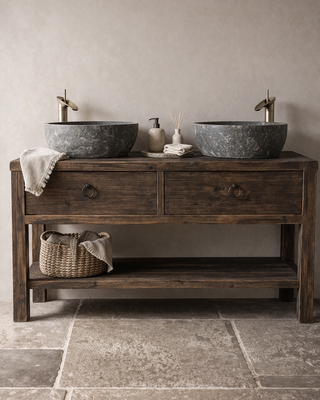 Rene Houtman Badmeubel Ramon | Grenen Wagonplanken | Kies Maat