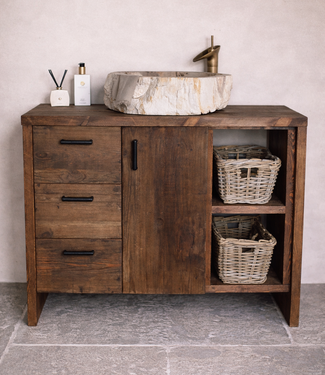 Rene Houtman Badkamermeubel Oud Hout Zwaantje | Stel Volledig Samen