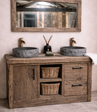 Rene Houtman Robustico Oud Eikenhouten Badkamermeubel