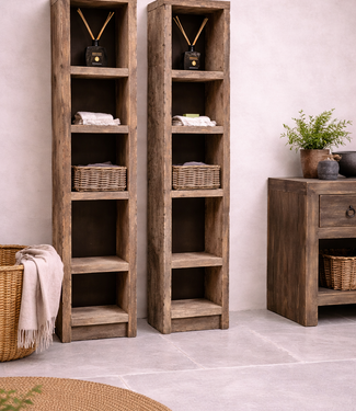 Rene Houtman Badkamerkast Servieskast Lammert Oud Eiken Geborsteld