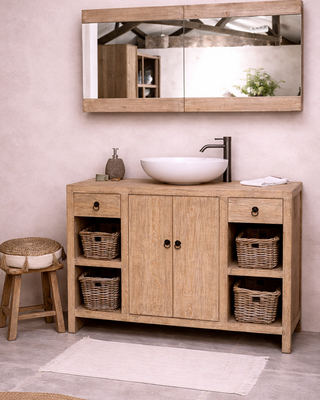 Rene Houtman Abella Houten Badkamermeubel 120 cm Naturel