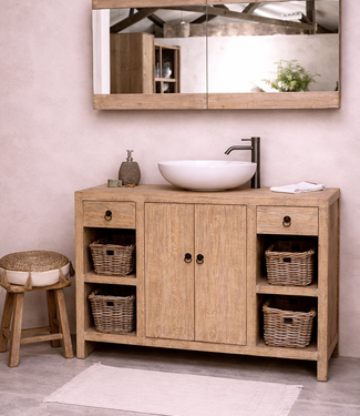 Rene Houtman Abella Houten Badkamermeubel 120 cm Naturel