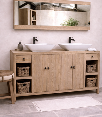 Rene Houtman Abella Houten Badkamermeubel 180 cm Naturel