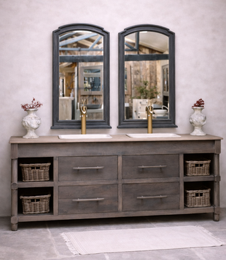 Rene Houtman Badkamermeubel Eikenhout L244xH95xB58