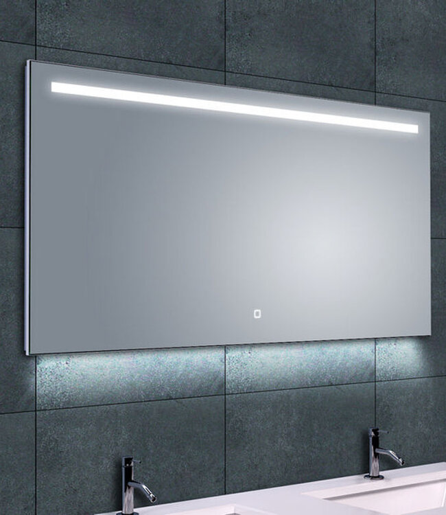 Rene Houtman Spiegel Condensvrij + LED + Geborsteld Eikenhouten Lijst - Kies Maat