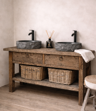 Rene Houtman Badkamermeubel Henk Oud Eiken Wagondelen