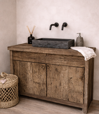 Rene Houtman Badkamermeubel Oud Eikenhout - Herjan