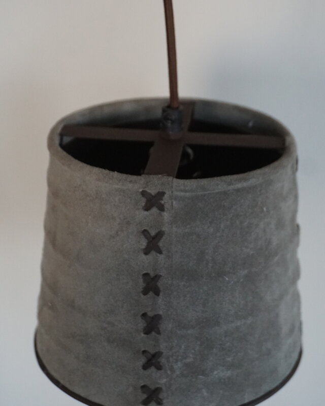 Rene Houtman Hanglamp Nalia Suède Leder H15 x B18 Cm