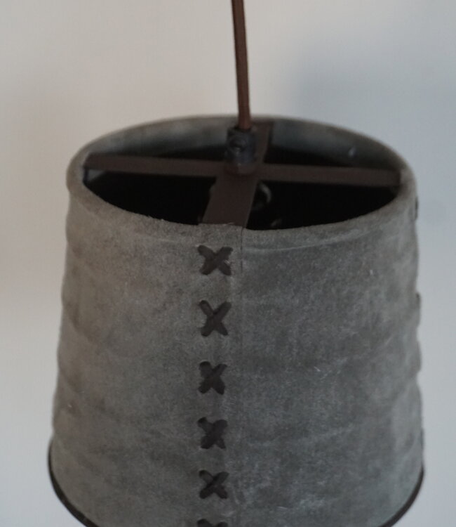 Rene Houtman Hanglamp Nalia Suède Leder H15 x B18 Cm
