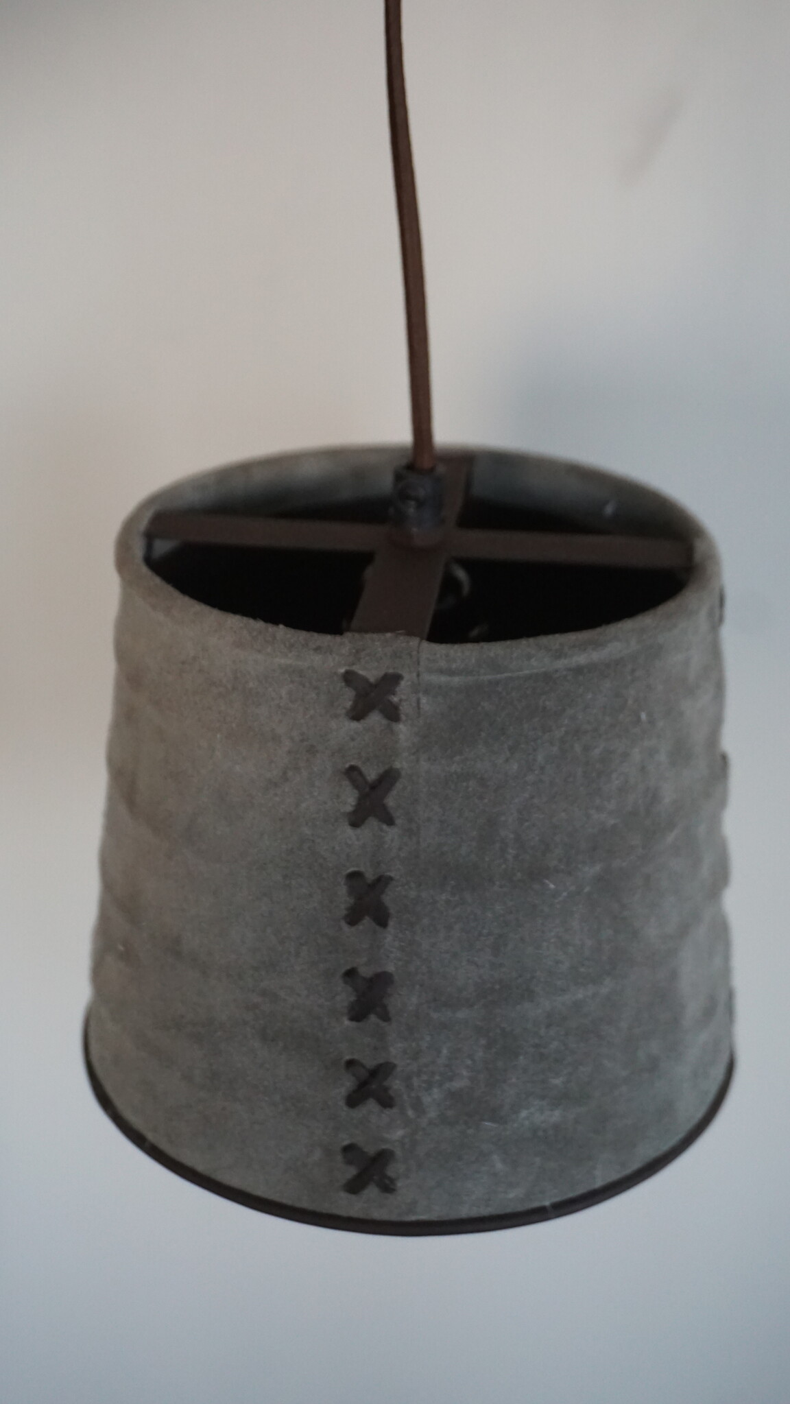 Rene Houtman Hanglamp Nalia Suède Leder H15 x B18 Cm