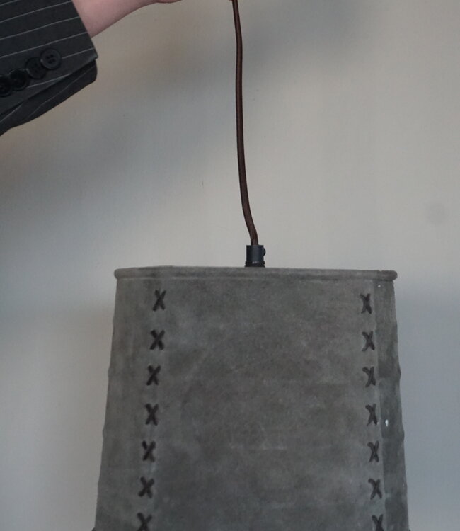 Rene Houtman Hanglamp Nalia Suède Leder H19 x B23 Cm