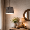 Hanglamp Nalia Suède Leder H19 x B23 Cm