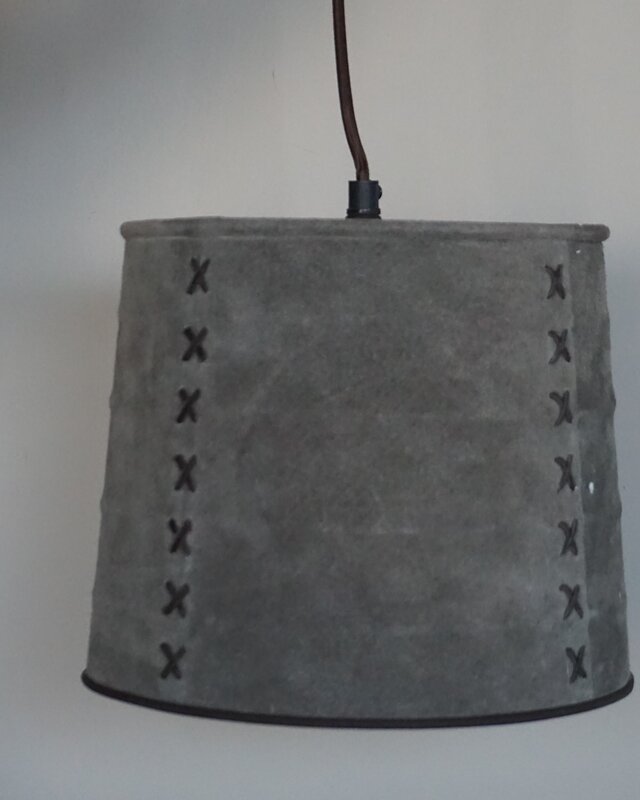 Rene Houtman Hanglamp Nalia Suède Leder H19 x B23 Cm