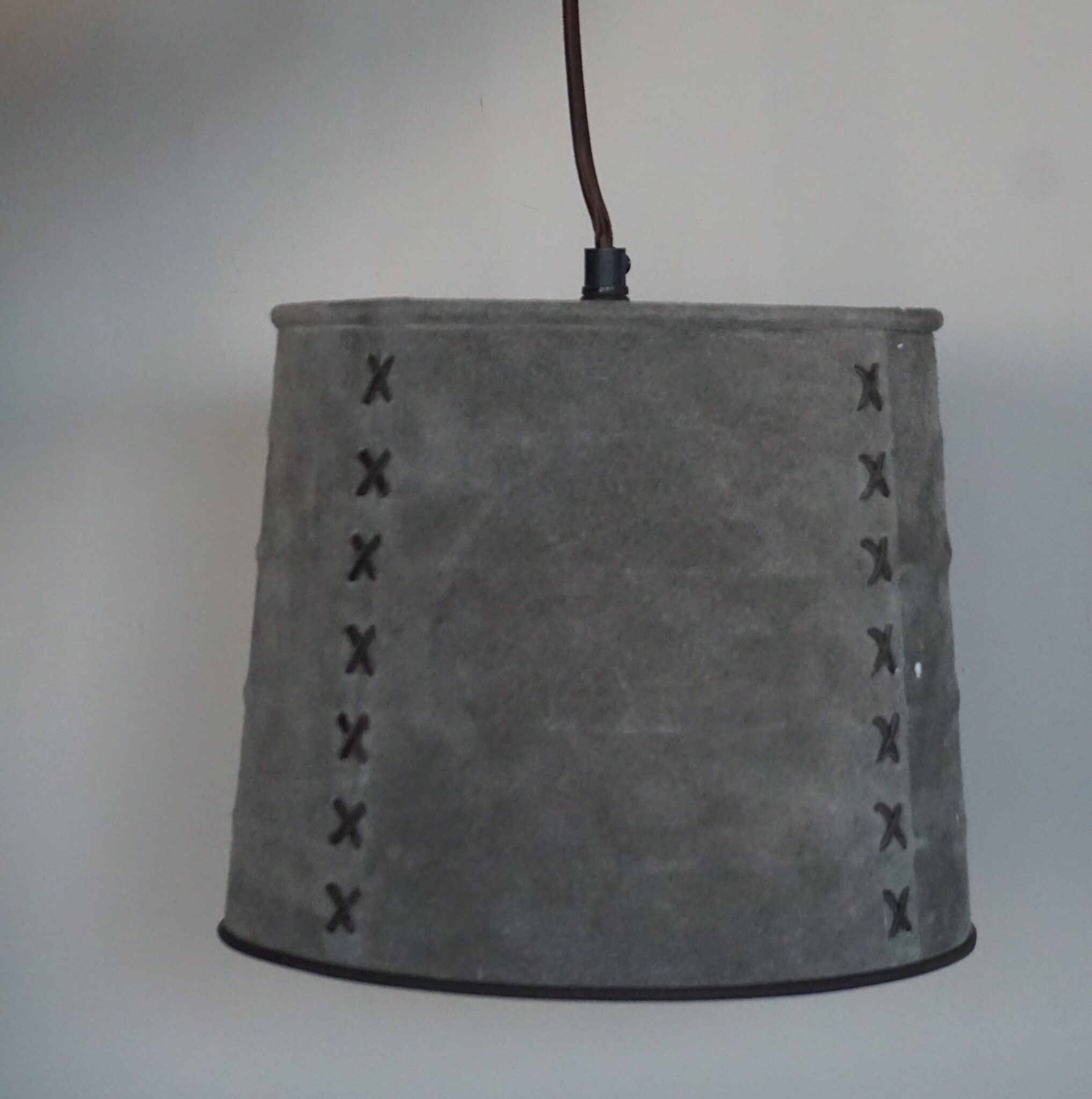 Rene Houtman Hanglamp Nalia Suède Leder H19 x B23 Cm