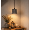 Hanglamp Nalia Suède Leder H15 x B18 Cm