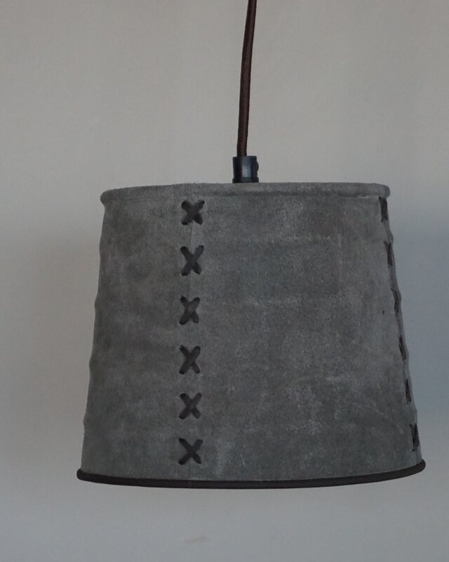 Rene Houtman Hanglamp Nalia Suède Leder H15 x B18 Cm