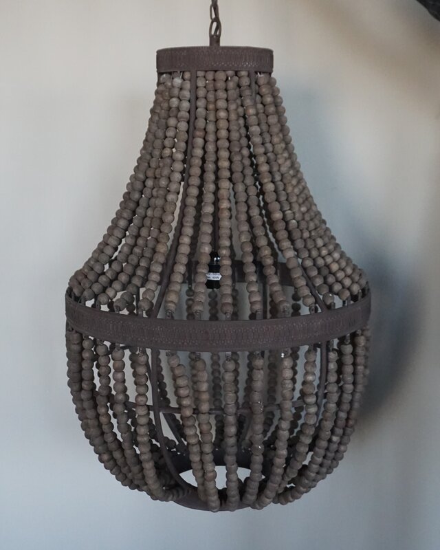 Rene Houtman Kralen Hanglamp Rustica Bruin H70 x B43 Cm