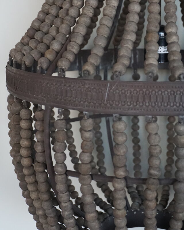 Rene Houtman Kralen Hanglamp Rustica Bruin H70 x B43 Cm